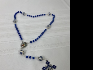 Primary image for the Blue glass bead rosary Auction Item