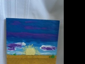 Primary image for the Modelling clay art - field and sky Auction Item