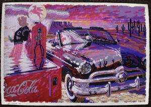 Secondary image for the TWO BEAUTIFUL ORIGINAL SILKSCREEN PAINTINGS Auction Item