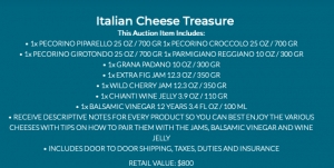 Secondary image for the Italian Cheese Treasures! Auction Item