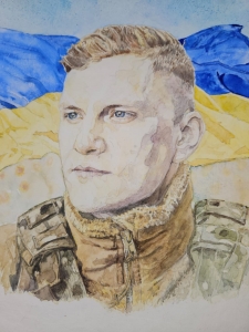 Primary image for the Portrait of Roman Trokhymets by Janet Gregory Moos Auction Item