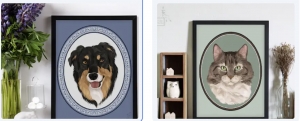 Primary image for the  8 x 10 Cameo Pet Portrait  Auction Item