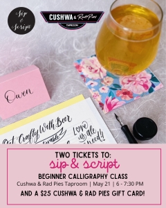 Primary image for the Sip & Script Calligraphy Class Voucher Auction Item