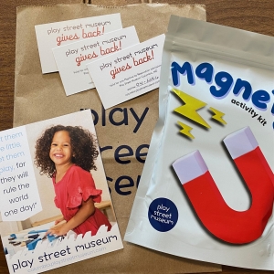Primary image for the Play Street Museum tickets (3) and Magnet Activity Kit Auction Item