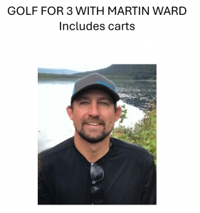 Primary image for the GOLF FOR 3 WITH SUPERINTENDENT MARTIN WARD Auction Item