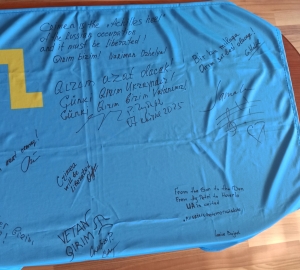 Secondary image for the Crimean Tatar Flag. Signed for Victory Auction Item
