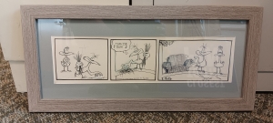 Primary image for the Bird Comic Strip 10” x 22” Framed Auction Item