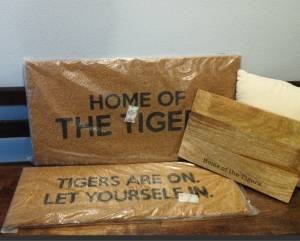 Primary image for the Tiger cutting board, door mat and door greeter  Auction Item