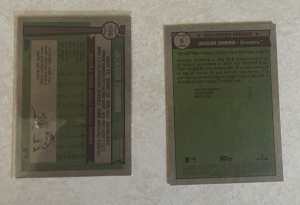 Secondary image for the Chourio 2-Pack, Gold Cup #105 and Record Breaker #52025 Topps Heritage, Seller I.D. Emerick  Auction Item