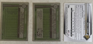 Secondary image for the Pirate 3-Pack Burrows RC Heritage #328, Yorke Bowman RC #97, Oneil Cruz Heritage #183 Auction Item