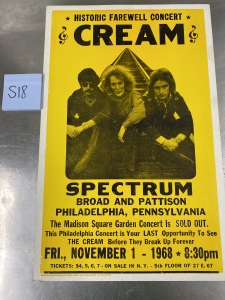 Secondary image for the S18: Cream Farewell Concert Replication Poster Auction Item