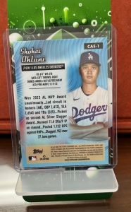 Secondary image for the 2024 Topps Chrome Baseball #CAE-1, Shohei Ohtani All Etch Insert, Dodgers Auction Item
