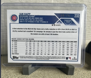 Secondary image for the 2023 Topps Ian Happ Independance Day Parallel, Seller ID: Jeske /76 Auction Item
