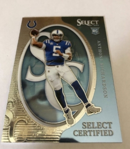 Primary image for the 2023 Panini Select Certified #RO-ARI, Anthony Richardson Rookie Card Auction Item