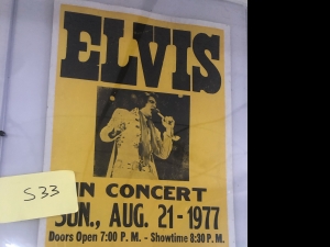 Primary image for the  Elvis replication poster S33 Auction Item