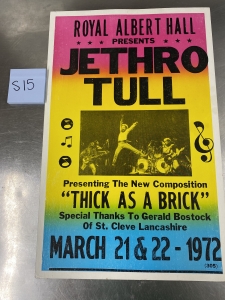 Primary image for the  Jethro Tull Replication Poster S15 Auction Item