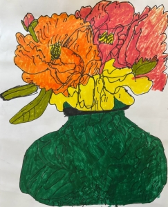 Primary image for the Green Vase of Flowers Auction Item