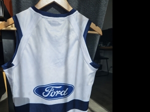 Secondary image for the Geelong Team Gurnsey (Jnr size 14) Signed by #26 Tom Hawkins Auction Item