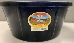 Primary image for the Little Giant Rubber Tub, 6.5 gallon, damage: 2 cuts near the top Auction Item