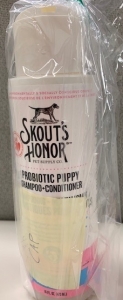 Primary image for the Skouts Honor, probiotic puppy shampoo/conditioner 16oz - damaged cap Auction Item