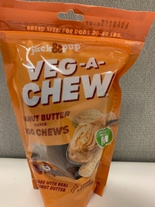 Primary image for the Jack & Pup Veg-A-Chew, medium,  10.5oz, peanut butter flavour  (NEW) Auction Item