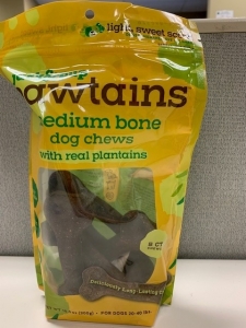 Primary image for the Jack & Pup Pawtains medium bone dog chews, 10.5oz with real plantains (NEW) Auction Item