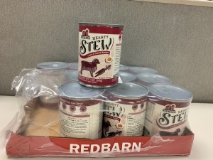 Primary image for the Redbarn Hearty Stew, lamb & carrot, 11 x 12oz cans - damaged pkg, cans, labels Auction Item