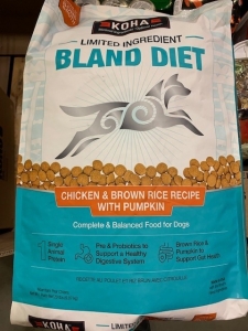 Primary image for the Koha Bland Diet, chicken & brown rice with pumpkin, 20lb. - damaged pkg Auction Item