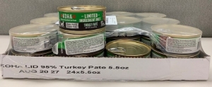 Primary image for the Koha (CAT) Turkey Pate 24 x 5.5oz - damaged pkg, cans, labels Auction Item