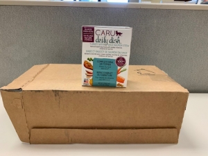 Primary image for the Karu Daily dish, turkey with wild salmon stew, 12 x 12.5oz - damaged pkg/expiry Sept 2025 Auction Item