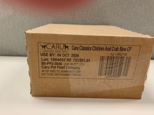 Primary image for the Caru (CAT) chicken & crab stew 12 x 6oz - damaged pkg Auction Item