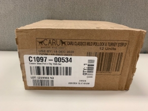 Primary image for the Caru (CAT) wild pollock & turkey stew, 12 x 6oz - damaged pkg/short dated Dec 2025 Auction Item
