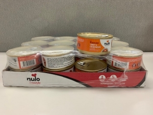 Primary image for the Nulo (CAT) Turkey & Chicken recipe, 24 x 5.5 oz - damaged pkg/cans Auction Item