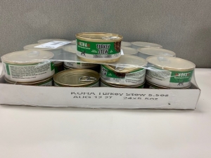 Primary image for the Koha (CAT) Turkey Stew, 24 x 5.5 oz - damaged pkg, cans, labels Auction Item