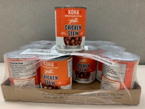 Primary image for the Koha Chicken Stew, 12 x 12.7oz. - damaged pkg/cans Auction Item