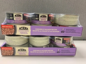 Primary image for the Acana  (CAT) Chicken & Salmon recipe, 12 x 5.5oz - damaged pkg Auction Item