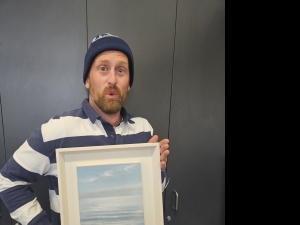 Secondary image for the Original Artwork 'Ocean Hues 7' by Jill Shalless (2023) Auction Item