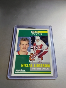 Primary image for the 1991 Score Hockey #320, Niklas Lidstrom RC, Red Wings Auction Item