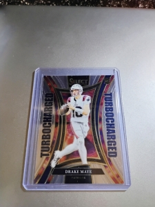Primary image for the 2024 Panini Select Football #24, Drake Maye RC Patriots, Turbocharged insert  Auction Item