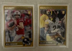 Primary image for the 2025 Score Football RC 2-Pack with Will Howard #3 and Kaleb Johnson #12 Auction Item