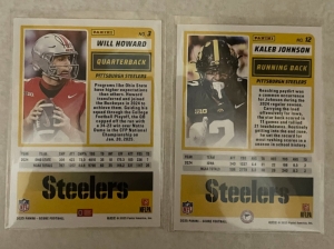 Secondary image for the 2025 Score Football RC 2-Pack with Will Howard #3 and Kaleb Johnson #12 Auction Item