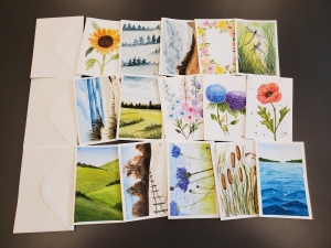 Primary image for the Hand Painted Blank Cards (1) Auction Item