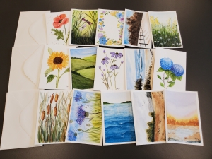 Primary image for the Hand Painted Blank Cards (2) Auction Item