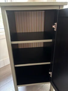 Secondary image for the Acadia Pear Cabinet Filled with Baby Items Auction Item
