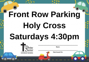 Primary image for the Front Row Parking at Holy Cross- Saturdays 4:30PM Auction Item