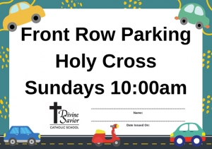 Primary image for the Front Row Parking at Holy Cross- Sundays at 10:00AM Auction Item