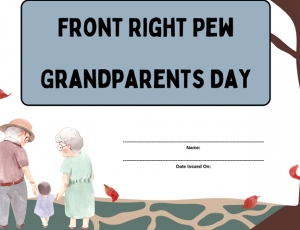 Primary image for the Right Pew- Grandparents Day Program Auction Item