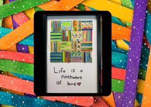 Primary image for the 3rd Grade Patchwork Popsicle Stick Project Auction Item