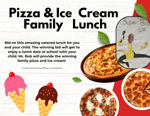 Primary image for the Mr. Bob's Pizza and Ice Cream Family Lunch Auction Item