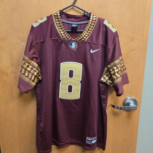Primary image for the Florida State Seminoles Football Jersey – Garnet, #8 Ramsey, Size Large Auction Item